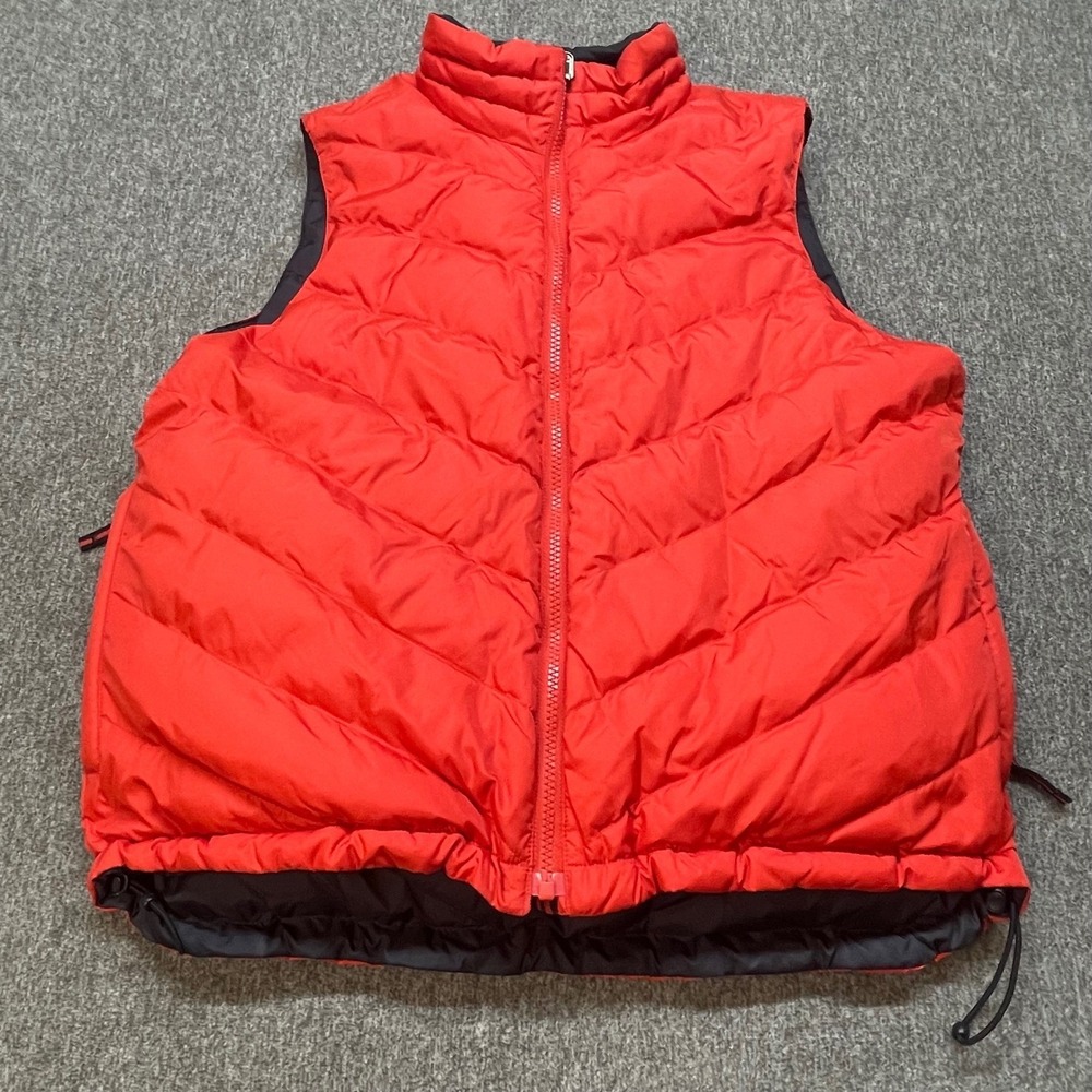 Coldwater Creek Reversible Puffer Vest Women's Size M Black Red Down Insulated - Picture 4 of 8